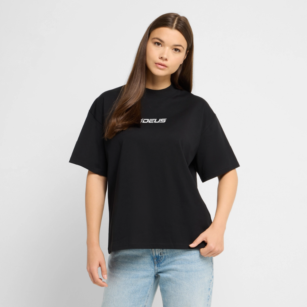 Graphic t-shirt UK – DEUS “Fake Face” Street Tee - black