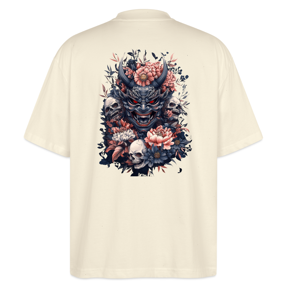 Men’s graphic t-shirt UK – DEUS “Oni’s Garden” Tee - natural raw