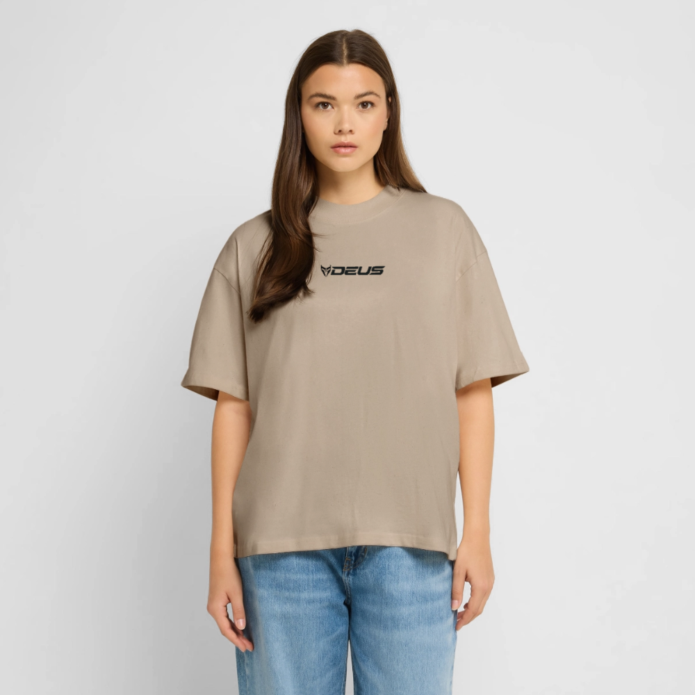 Oversized t-shirt UK – DEUS “Wildflowers” Oversized Tee - stone