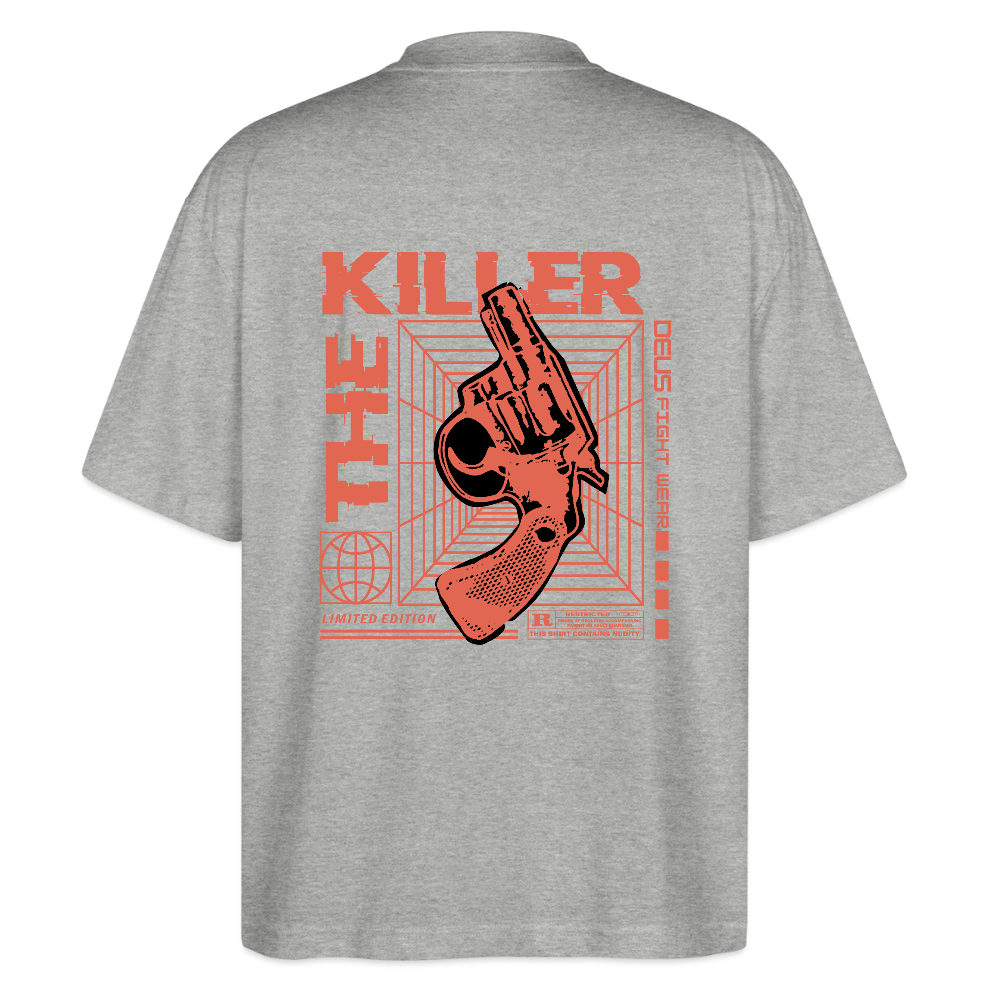 Men’s graphic t-shirt UK – DEUS “The Killer” Limited Edition Tee - heather grey