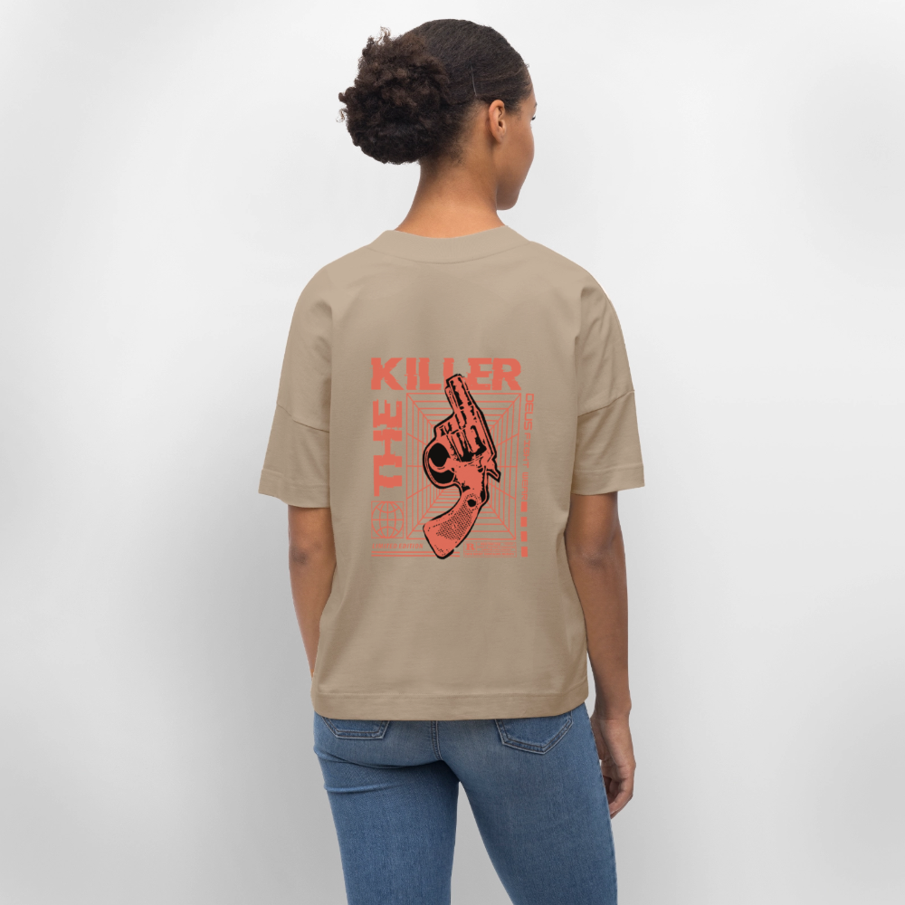 Men’s graphic t-shirt UK – DEUS “The Killer” Limited Edition Tee - stone