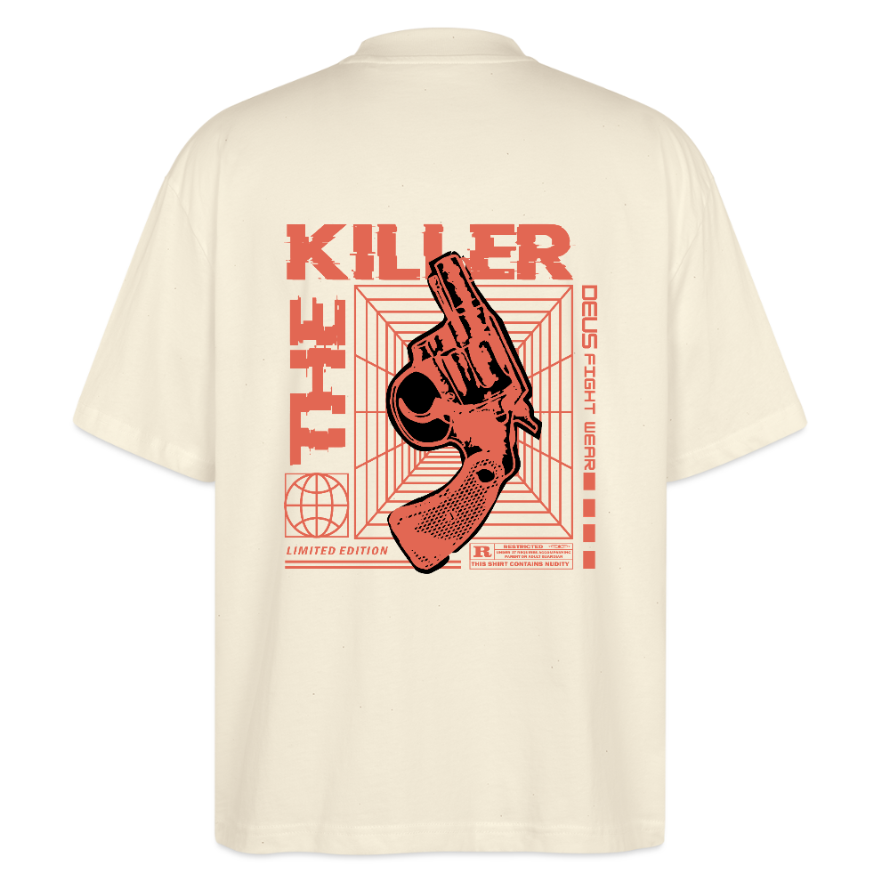 Men’s graphic t-shirt UK – DEUS “The Killer” Limited Edition Tee - soft Ecru