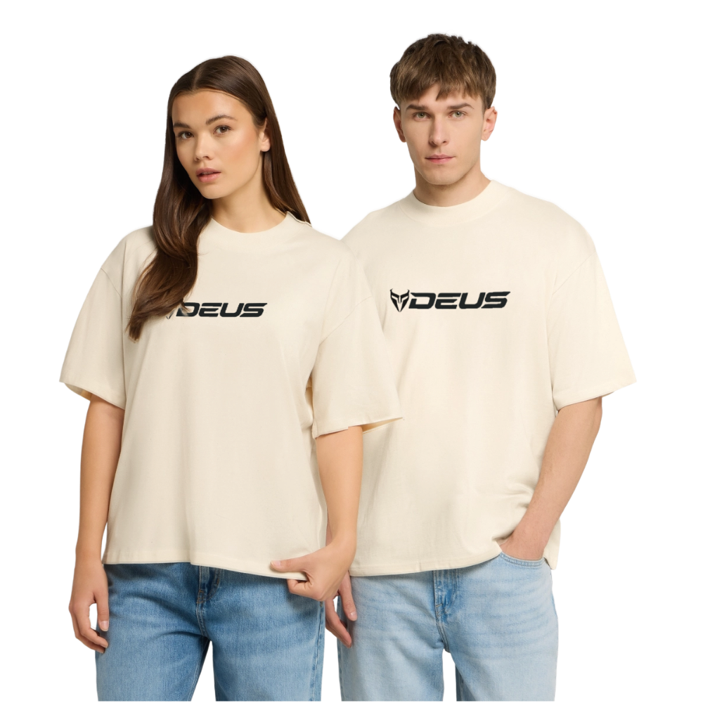 Men’s graphic t-shirt UK – DEUS “The Killer” Limited Edition Tee - soft Ecru