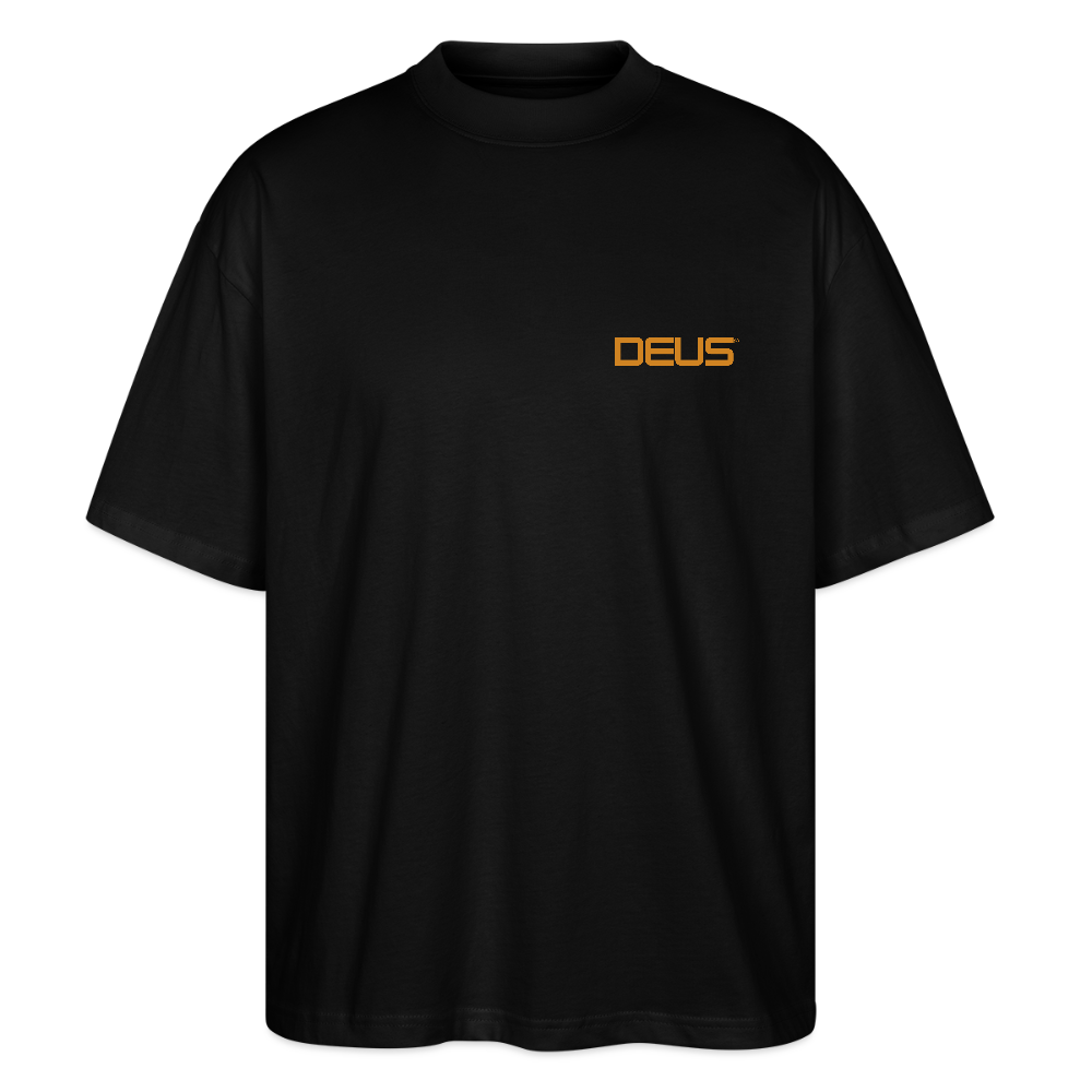 Graphic t-shirt UK – DEUS “Fake Face” Street Tee - black