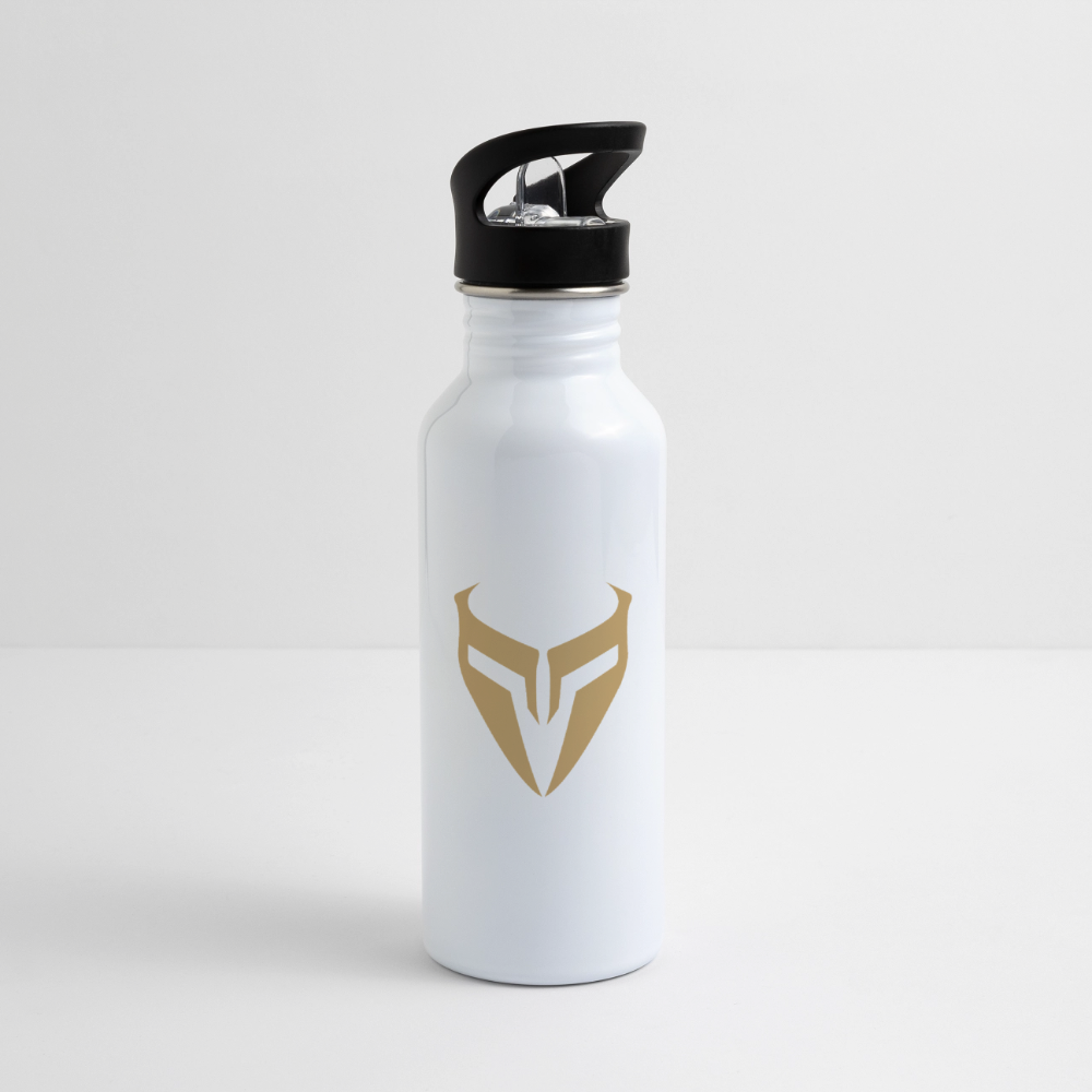 Stainless steel gym water bottle – Vigil Steel Bottle - white