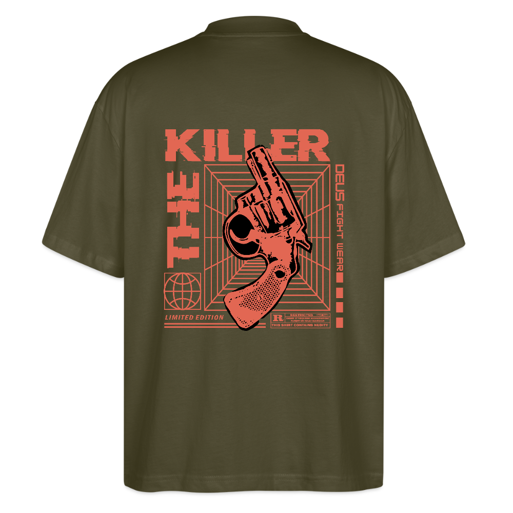Men’s graphic t-shirt UK – DEUS “The Killer” Limited Edition Tee - khaki