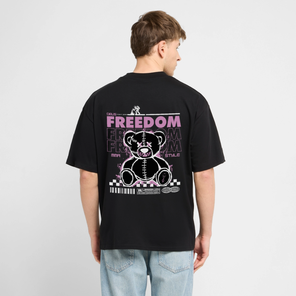 Oversized t-shirt UK – DEUS “Freedom Bear” Oversized Tee - black