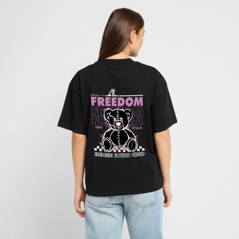 Oversized t-shirt UK – DEUS “Freedom Bear” Oversized Tee - black
