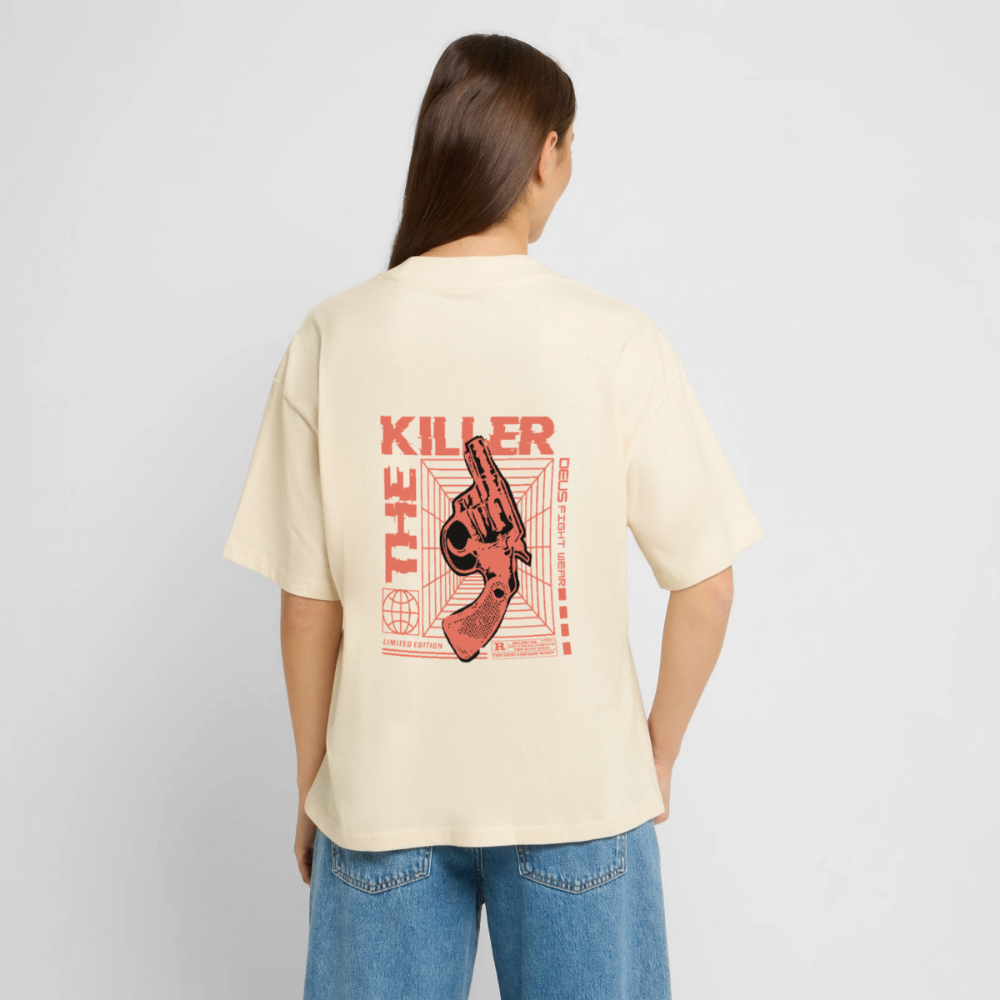 Men’s graphic t-shirt UK – DEUS “The Killer” Limited Edition Tee - soft Ecru
