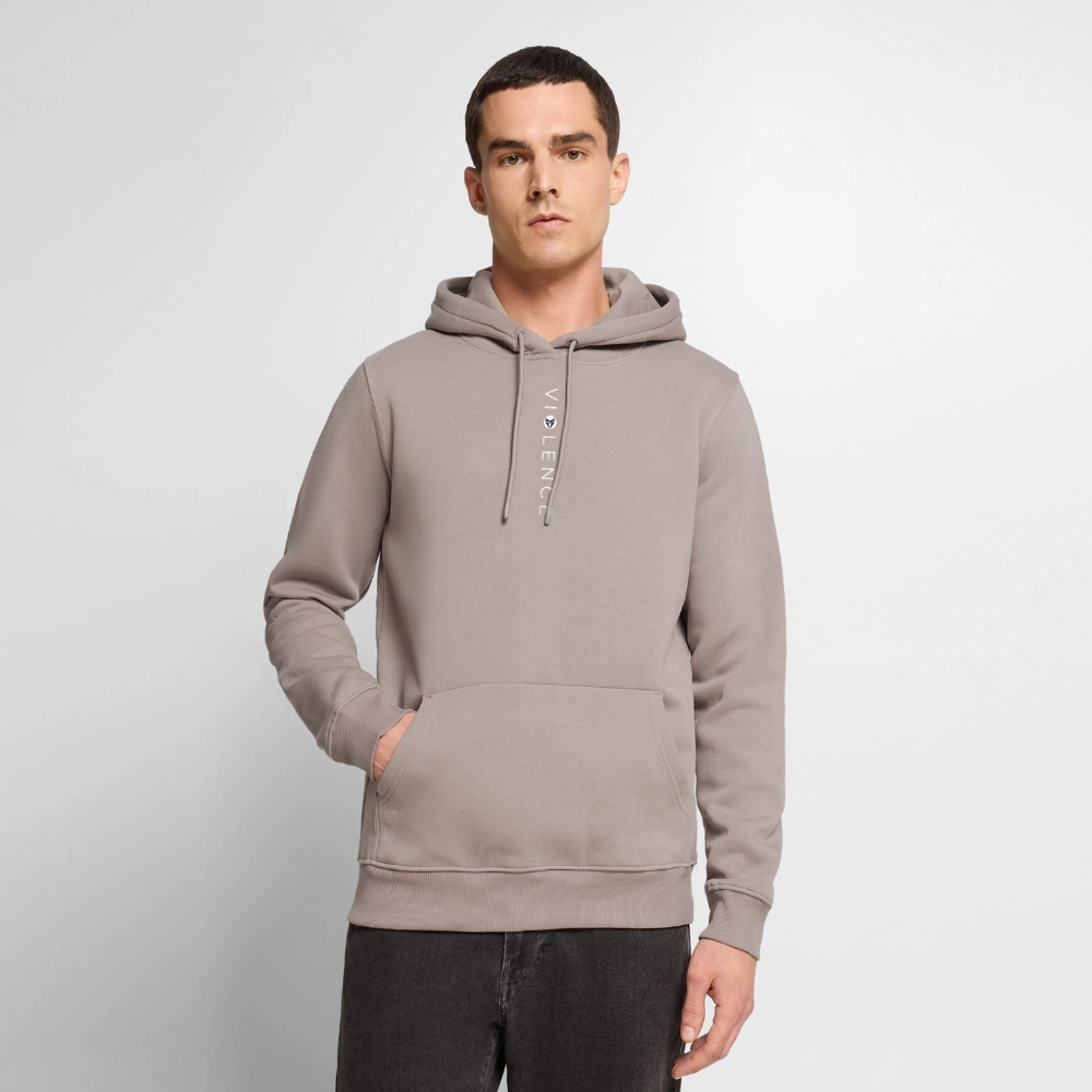 Men’s premium gym hoodie – DEUS Violence Hoodie - taupe