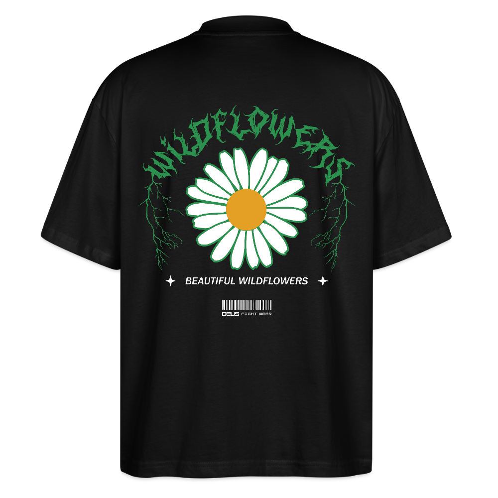 Oversized t-shirt UK – DEUS “Wildflowers” Oversized Tee - black