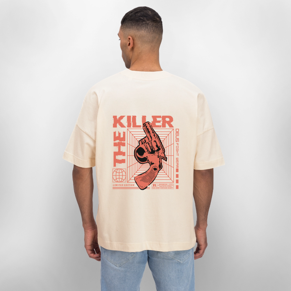 Men’s graphic t-shirt UK – DEUS “The Killer” Limited Edition Tee - natural raw