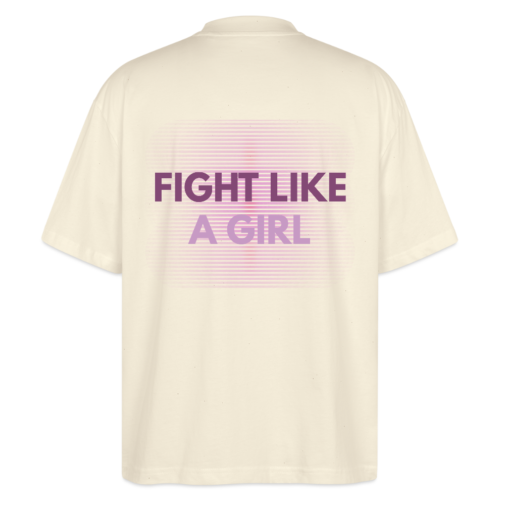 Oversized t-shirt UK – DEUS “Fight Like a Girl” Oversized Tee - soft Ecru