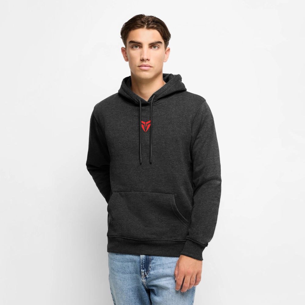 Men’s gym hoodie – DEUS “We Don’t Play” Hoodie - heather anthracite