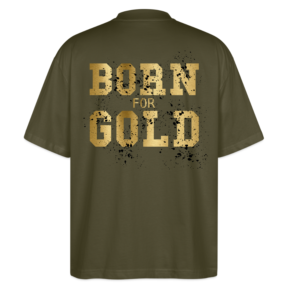 Oversized t-shirt UK – DEUS “Born for Gold” Oversized Tee - khaki