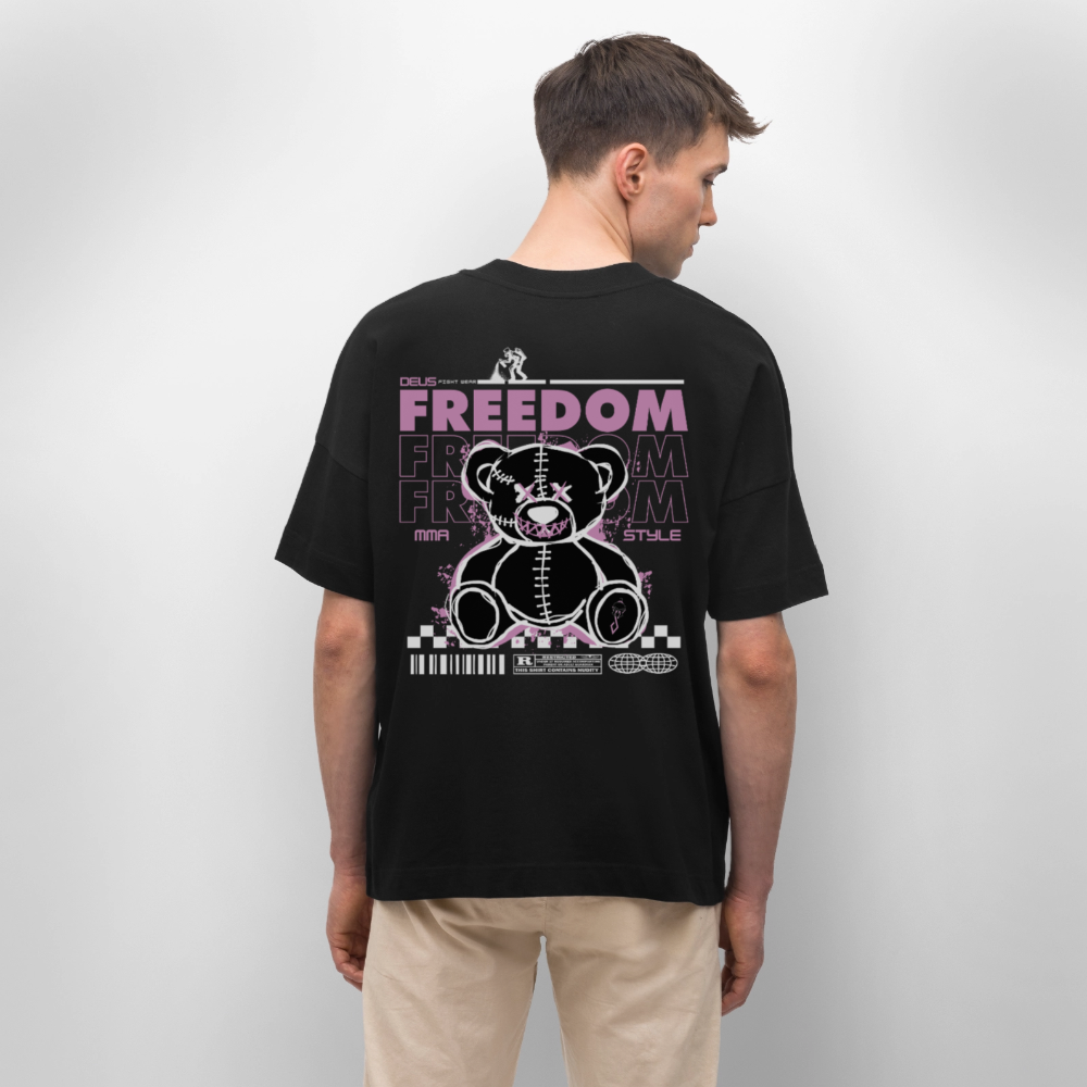 Oversized t-shirt UK – DEUS “Freedom Bear” Oversized Tee - black