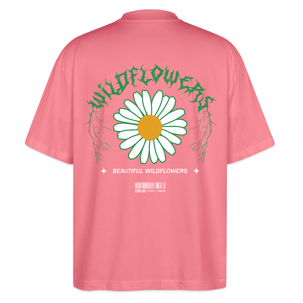 Oversized t-shirt UK – DEUS “Wildflowers” Oversized Tee - pink joy 