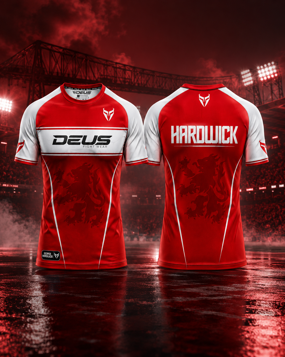 MMA walkout t-shirt UK – George “HARDWICK” Walkout T-Shirt — 4-Way Stretch Performance Tee