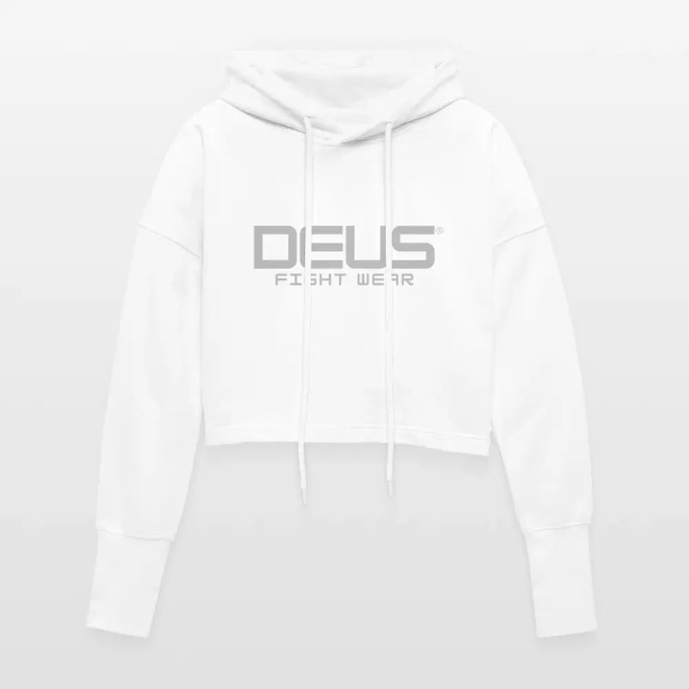 Cropped Women’s Hoodie - white