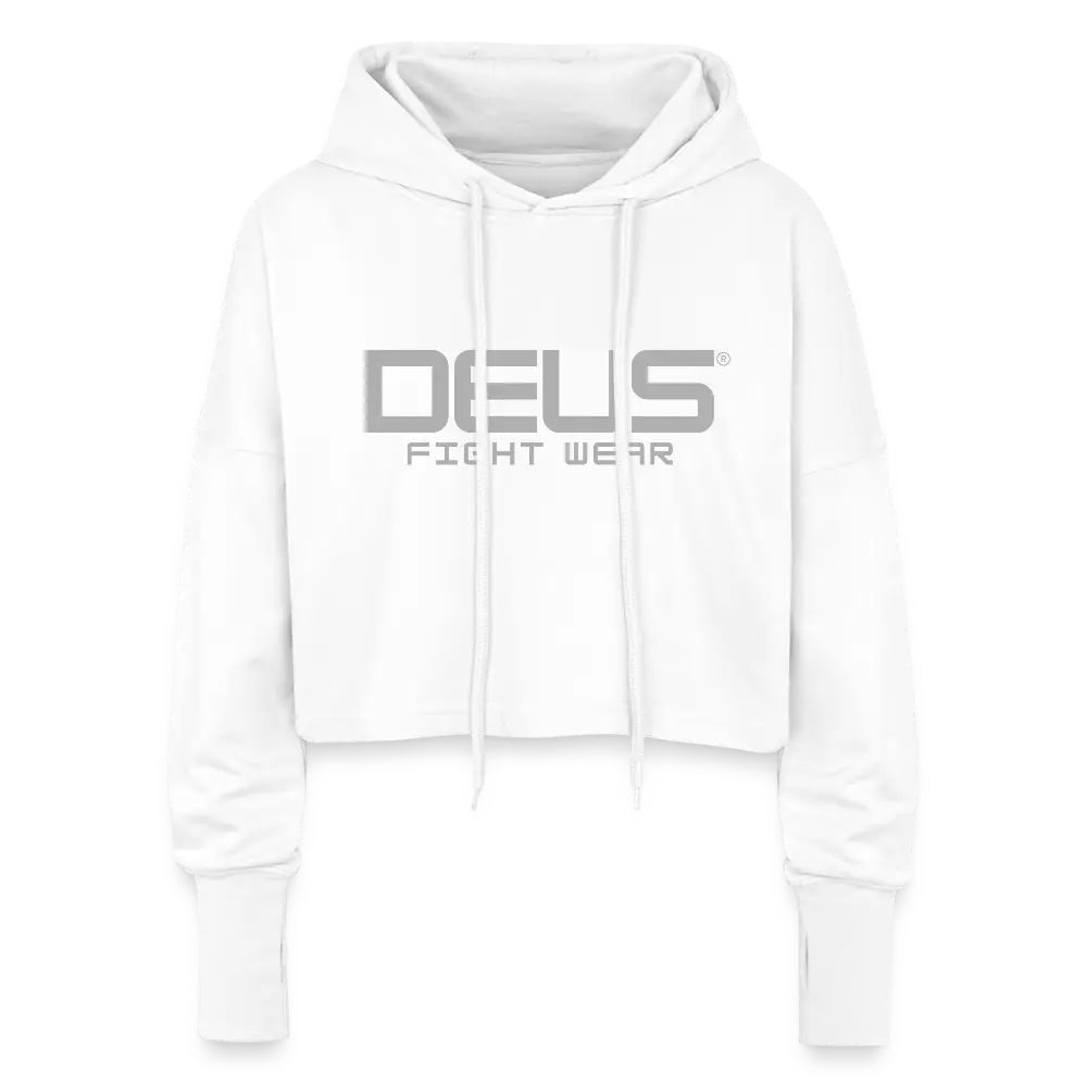 Cropped Women’s Hoodie - white
