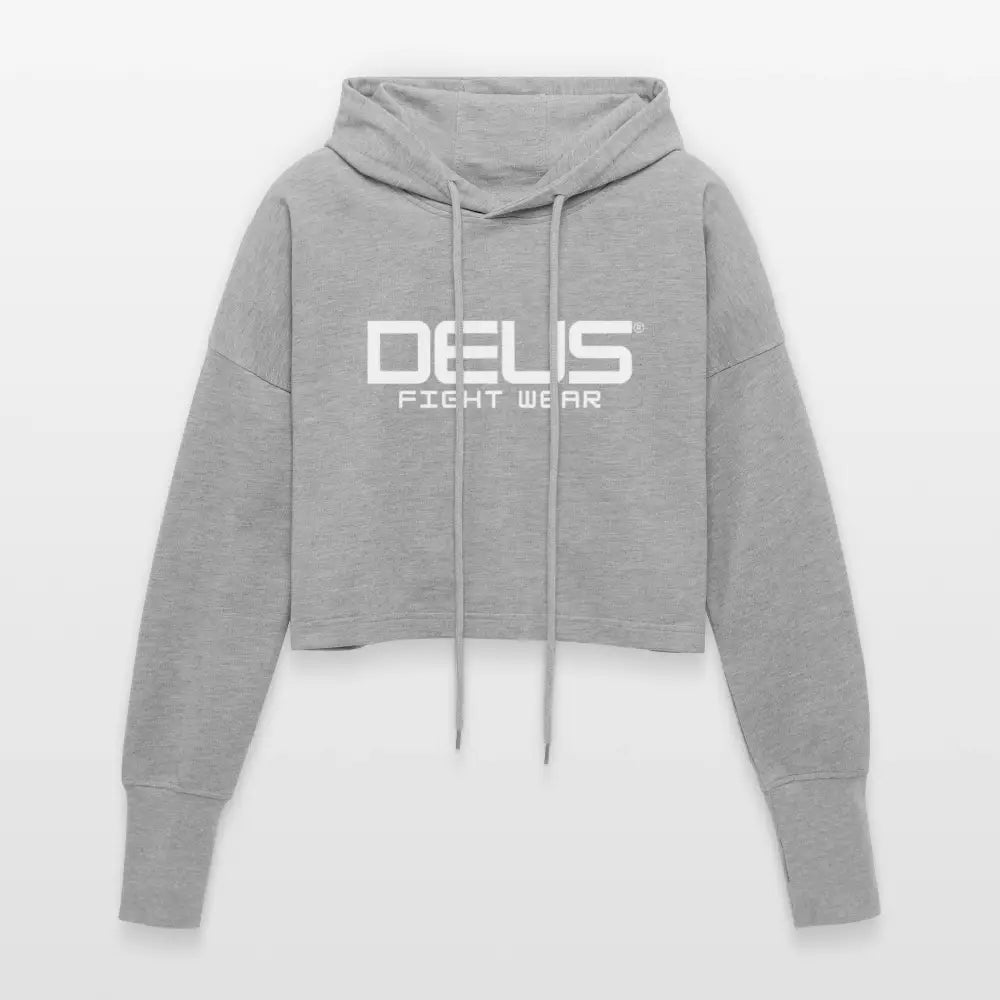 Cropped Women’s Hoodie - heather grey