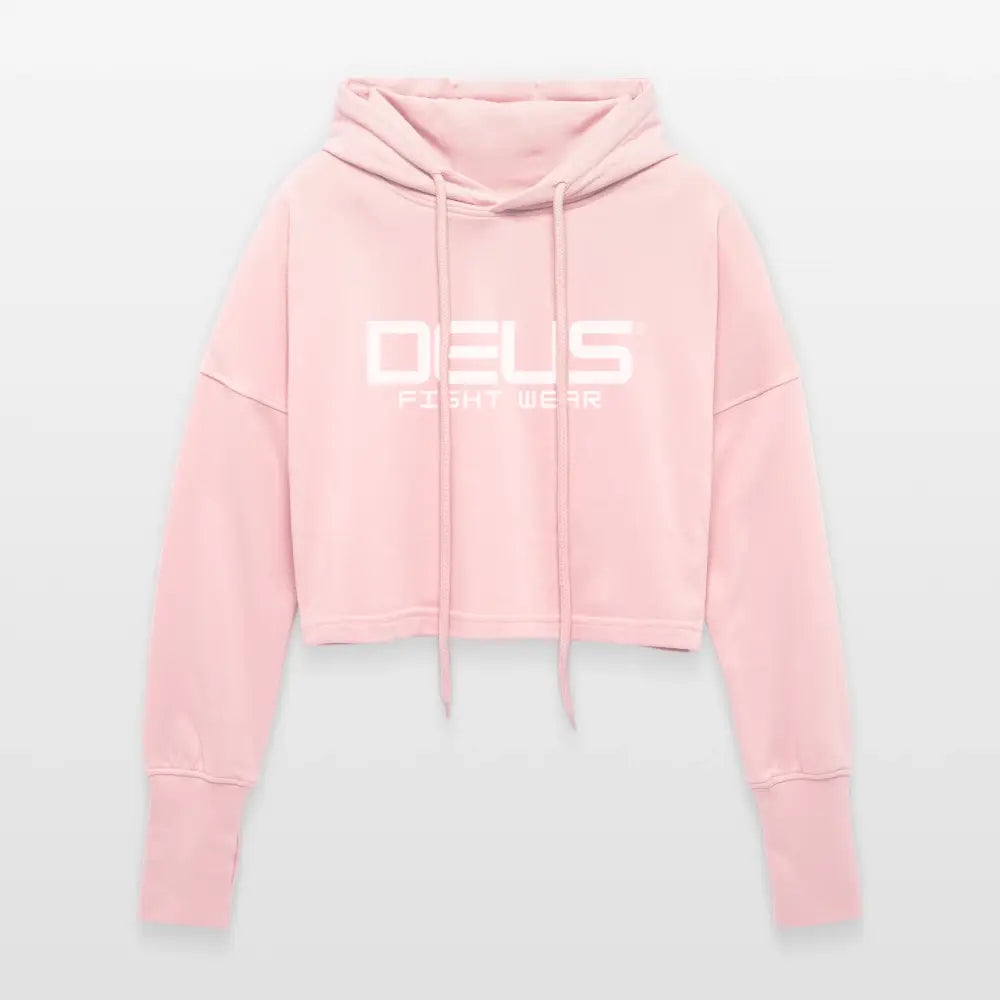 Cropped Women’s Hoodie - light pink