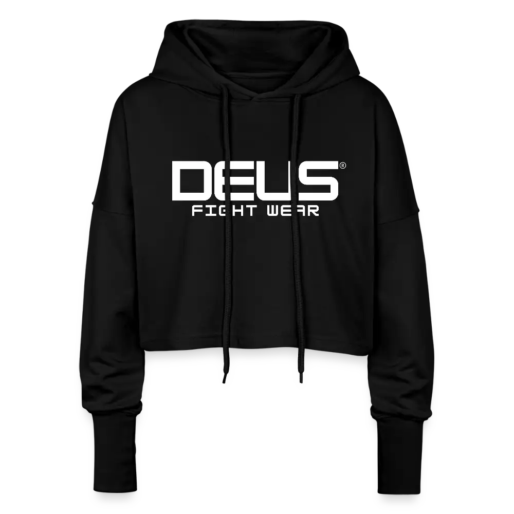 Cropped Women’s Hoodie - black