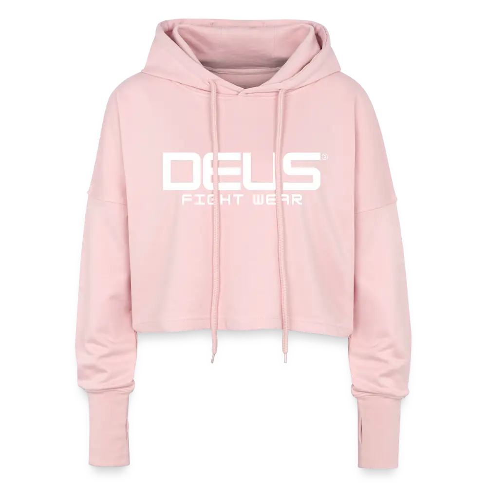Cropped Women’s Hoodie - light pink