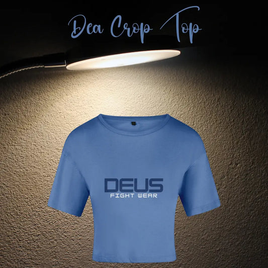DEA Range Cropped T-Shirt - Cornflower