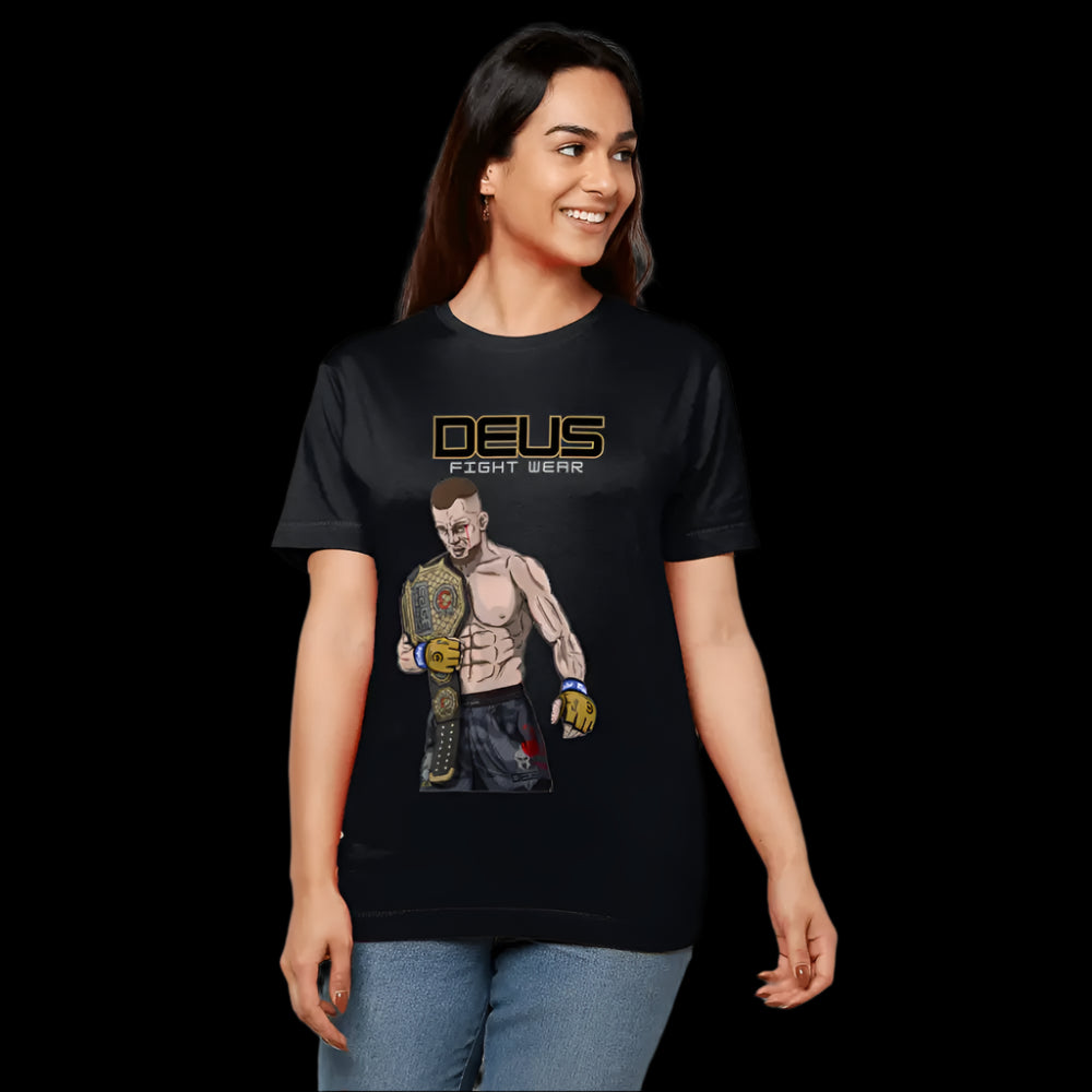 Deus Fight Wear – Burlo Champ Top - Black / Small - Product Type