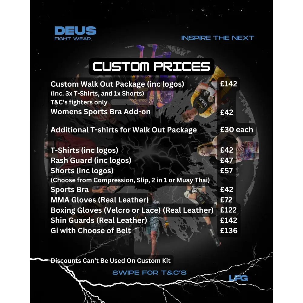 Deus Fight Wear Custom Kit - Deposit