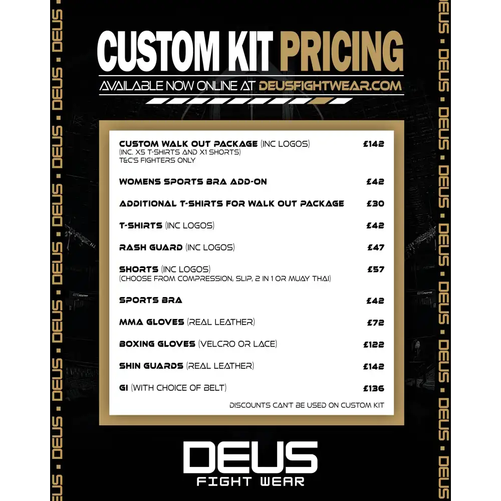 Deus Fight Wear Custom Kit - Deposit