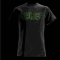 MMA Walkout T-Shirt Lewis Mackenzie black unisex MMA training t-shirt with green logo and moisture-wicking polyester fabric