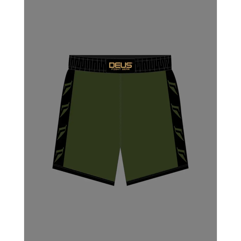 Deus Fight Wear — The Sentinel High-Split Fight Shorts - XS / Green