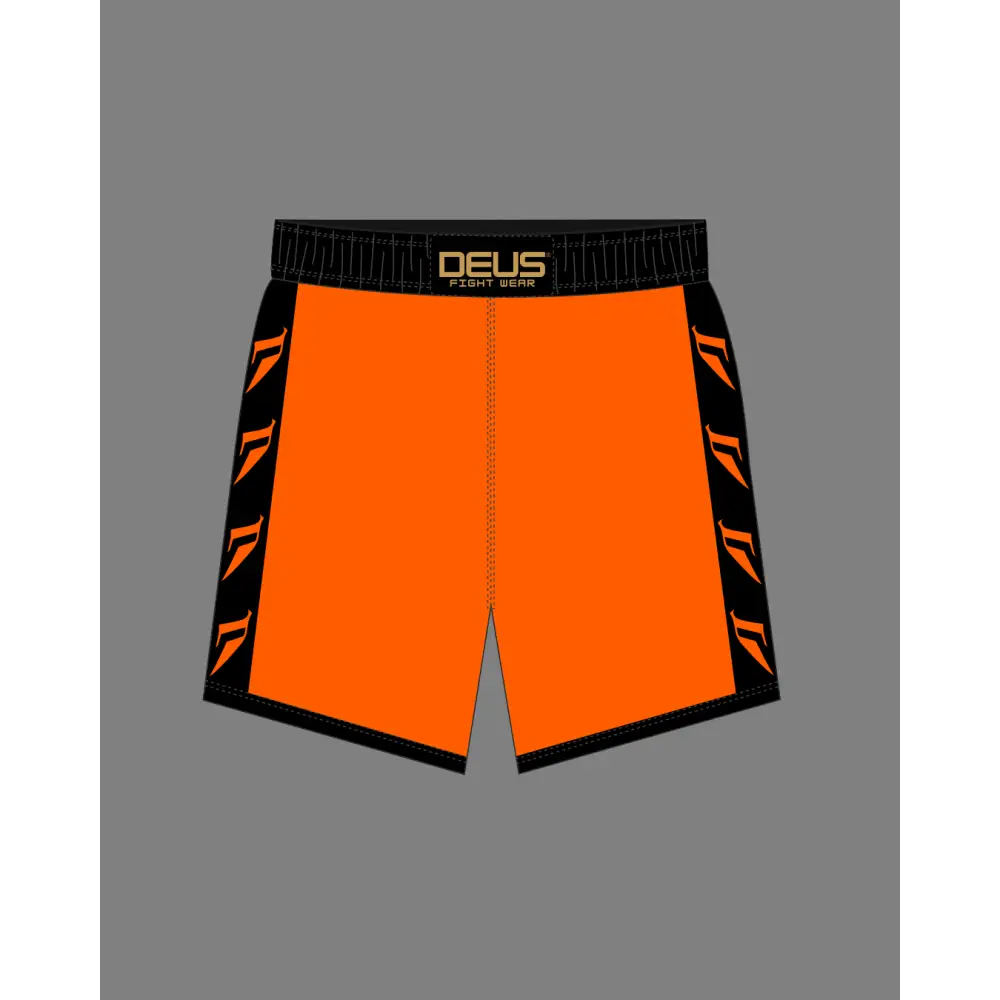 Deus Fight Wear — The Sentinel High-Split Fight Shorts - XS / Orange