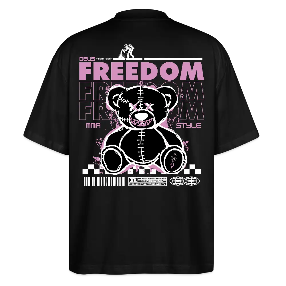 DEUS Fight Wear "Freedom Bear" Oversized Tee - black