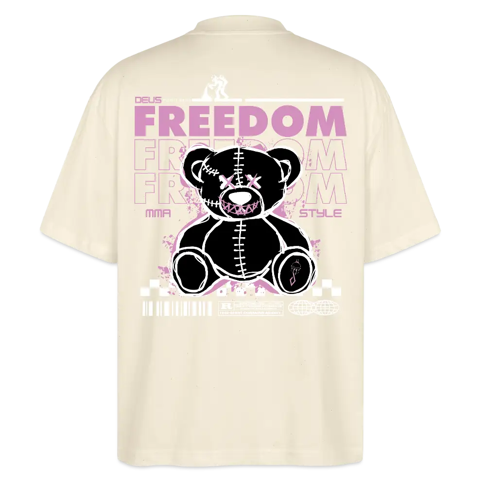 DEUS Fight Wear "Freedom Bear" Oversized Tee - natural raw