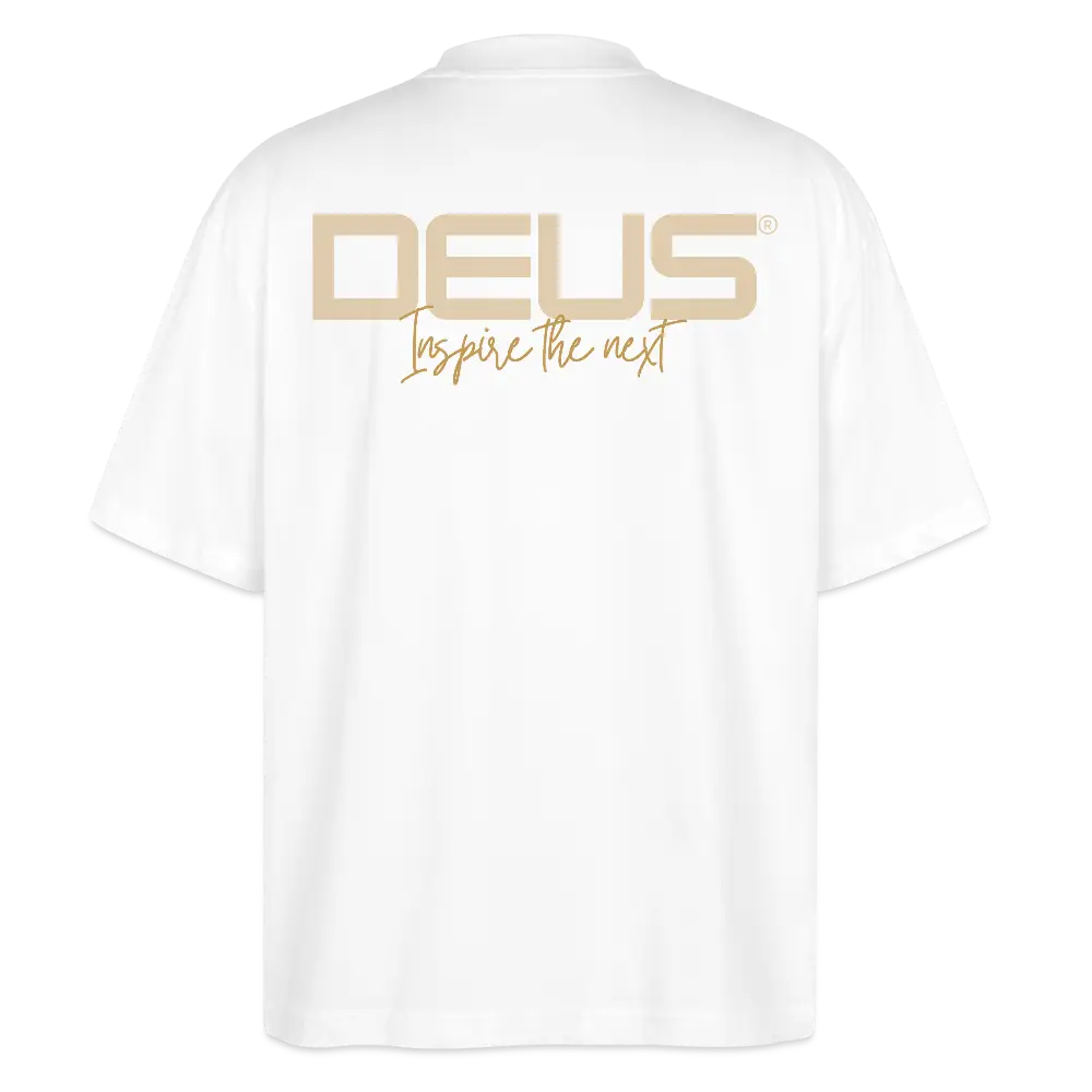DEUS “INSPIRED THE NEXT” OVERSIZED TEE - white