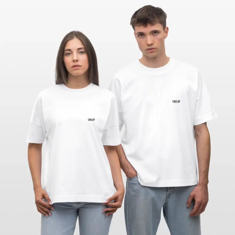 DEUS “INSPIRED THE NEXT” OVERSIZED TEE - white