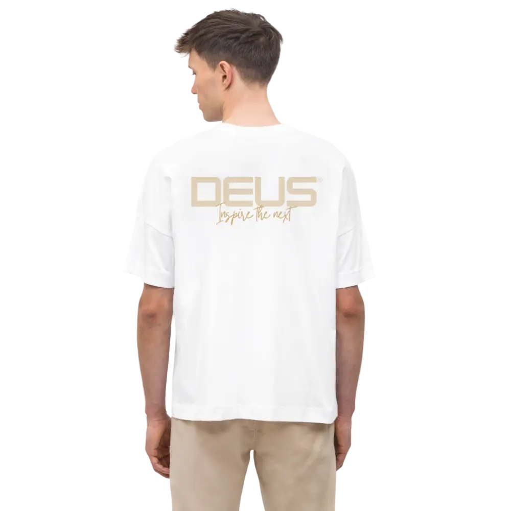 DEUS “INSPIRED THE NEXT” OVERSIZED TEE - white