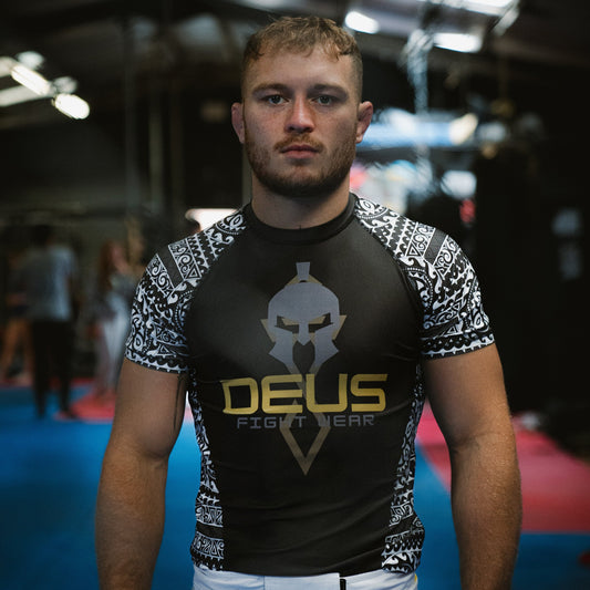 Vanguard Rash Guard (Black and Gold) Unisex