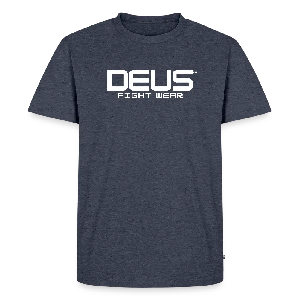 PREMIUM TEE – BUILT FOR THE GRIND - heather denim